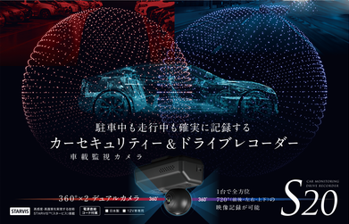 センサー内蔵全天球ドラレコS20